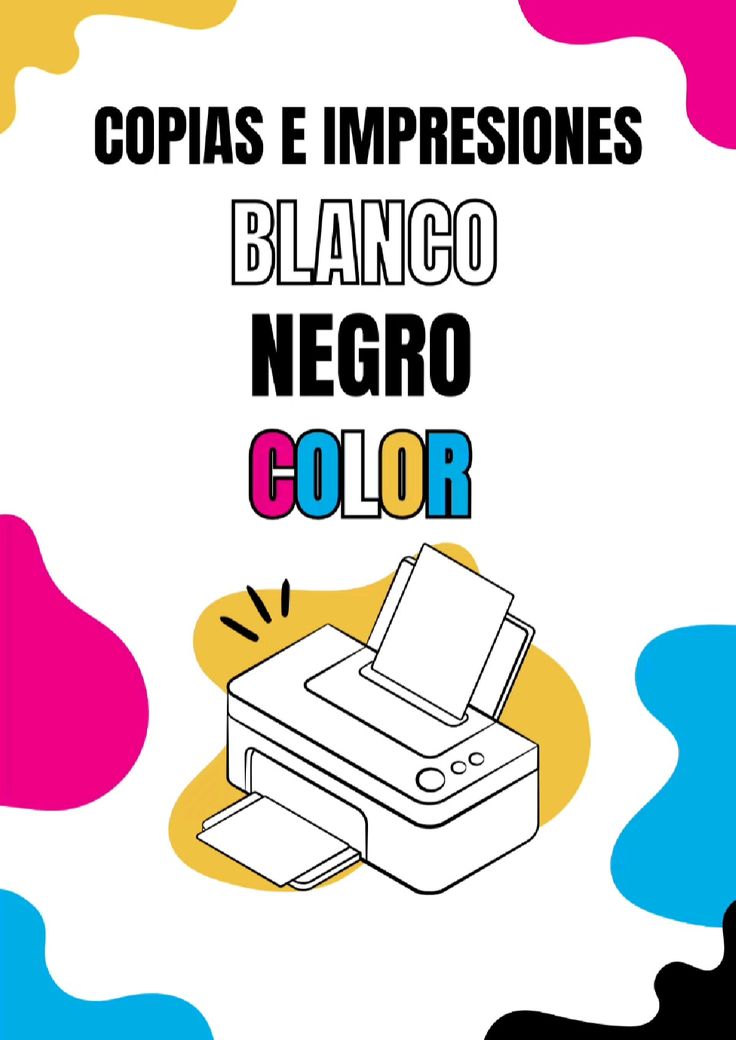 Copias e impresiones en blanco, negro y color